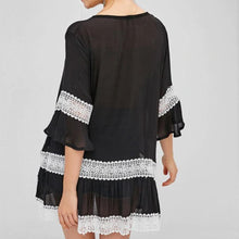 Load image into Gallery viewer, Lace Panel Tunic Dress