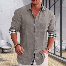 Load image into Gallery viewer, Gentleman Paneled Casual Buttons Pocket Blouse