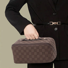 Load image into Gallery viewer, Vintage Check Cosmetic Bag