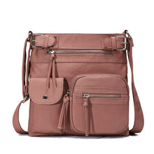 Load image into Gallery viewer, Multi-Pocket Soft PU Crossbody Bag