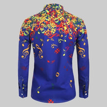Load image into Gallery viewer, Colorful Music Notes Men's Shirt