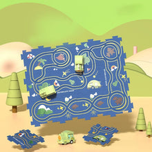 Load image into Gallery viewer, Children's Educational Puzzle Railway Car Playset