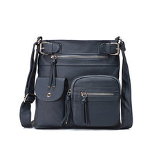 Load image into Gallery viewer, Multi-Pocket Soft PU Crossbody Bag