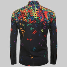 Load image into Gallery viewer, Colorful Music Notes Men's Shirt