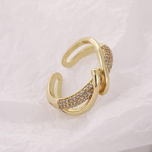 Load image into Gallery viewer, Vintage Gold-plated Adjustable Ring