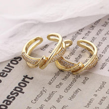 Load image into Gallery viewer, Vintage Gold-plated Adjustable Ring