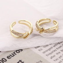 Load image into Gallery viewer, Vintage Gold-plated Adjustable Ring