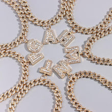 Load image into Gallery viewer, Hip Hop Initial Letters Pendant Anklets