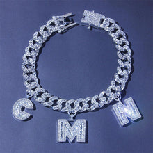 Load image into Gallery viewer, Hip Hop Initial Letters Pendant Anklets