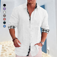 Load image into Gallery viewer, Gentleman Paneled Casual Buttons Pocket Blouse