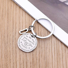 Load image into Gallery viewer, To My Dad/Mom Keychain (letter pendant)