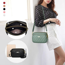 Load image into Gallery viewer, Triple Zip Crossbody Bag