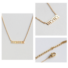 Load image into Gallery viewer, Letter "mama" Pendant Necklace