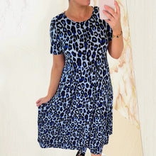 Load image into Gallery viewer, Leopard Print Tiered Midi Dress