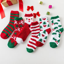 Load image into Gallery viewer, Christmas Fuzzy Fluffy Socks