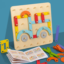 Load image into Gallery viewer, ššMontessori Pegboard Puzzleš
