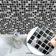 Load image into Gallery viewer, Black Mosaic Creative Tiles Stickers