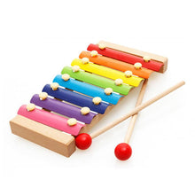 Load image into Gallery viewer, Wooden Octave Knocking Piano Baby Beat Xylophone