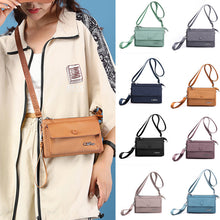 Load image into Gallery viewer, Nylon Multilayer Zip Coin Purse