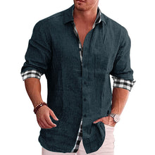 Load image into Gallery viewer, Gentleman Paneled Casual Buttons Pocket Blouse