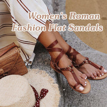 Load image into Gallery viewer, Women's Roman Fashion Flat Sandals