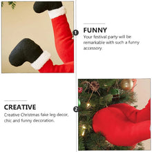 Load image into Gallery viewer, Christmas Santa Legs Decoration