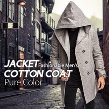 Load image into Gallery viewer, Men's Autumn & Winter Pure Color Jacket Cotton Coat