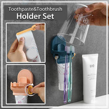 Load image into Gallery viewer, Toothpaste and Toothbrush Holder Set
