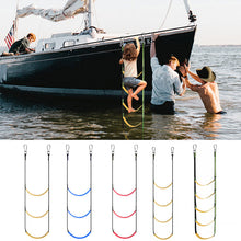 Load image into Gallery viewer, Portable Inflatable Boat Boarding Rope Ladder