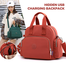 Load image into Gallery viewer, Multi-Use Backpack With USB Charging Port