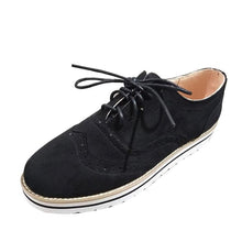 Load image into Gallery viewer, Women's flat suede casual shoes round toe