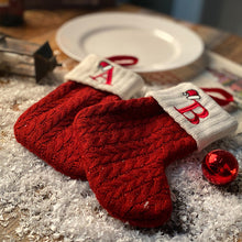 Load image into Gallery viewer, Christmas Letter Knit Stocking