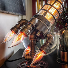 Load image into Gallery viewer, Steampunk Rocket Lamp