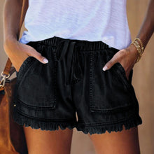 Load image into Gallery viewer, Women's Casual Denim Shorts With Pockets Cotton Jeans Shorts