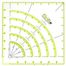 Load image into Gallery viewer, Arcs & Fans Quilt Circle Cutter Ruler