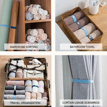 Load image into Gallery viewer, Clothing Storage Binding Straps (10PCS)