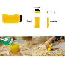 Load image into Gallery viewer, 3-in-1 Silicone Cleaning Brush Scrub,Scrape & Squeegee