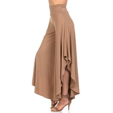 Load image into Gallery viewer, Women High Waist Irregular Ruffles Wide Leg Pants Casual Loose Streetwear Trousers
