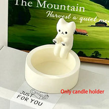 Load image into Gallery viewer, Cute Cat Candle Holder