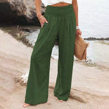 Load image into Gallery viewer, Casual Wide Leg Cotton and Linen Loose Trousers