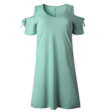 Load image into Gallery viewer, V-Neck Dew Shoulder Dress