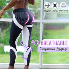 Load image into Gallery viewer, High Waist Geometric Printed Yoga Pants