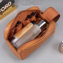 Load image into Gallery viewer, Quilted Plaid Cosmetic Bag