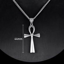 Load image into Gallery viewer, Stainless steel ancient Egyptian Cross men's Necklace
