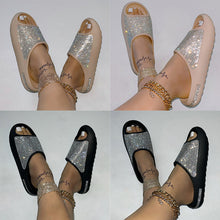 Load image into Gallery viewer, Women's Gorgeous Summer Rhinestone Slippers