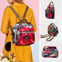 Load image into Gallery viewer, Leisure Style Flower Pattern Backpack