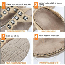 Load image into Gallery viewer, Bohemian Rhinestone Flip Flops