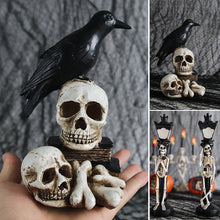 Load image into Gallery viewer, Resin Skeleton Decoration Light & Skull Crow Light