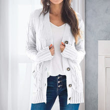 Load image into Gallery viewer, V Neck Long Sleeve Casual Cardigan Jacket