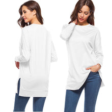 Load image into Gallery viewer, Women's Side Split Loose Casual Pullover Tunic Tops
